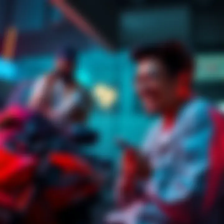 User Discontent with Cryptocurrency App A frustrated user laughing at their dogecoin investment experience