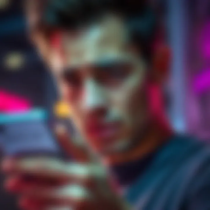 A person looking frustrated while trying to access a Curve account on a smartphone, showing a 'failed KYC check' error on the screen