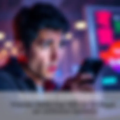 A person looking worried while checking their phone, showing frustration over a delayed cryptocurrency transfer