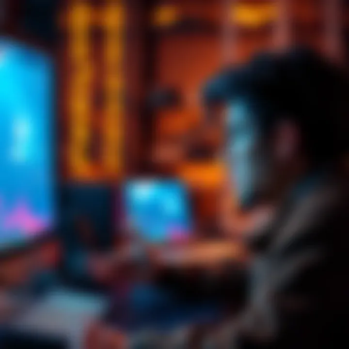 Individual looking confused at a computer screen, dealing with login issues for their new Kraken account