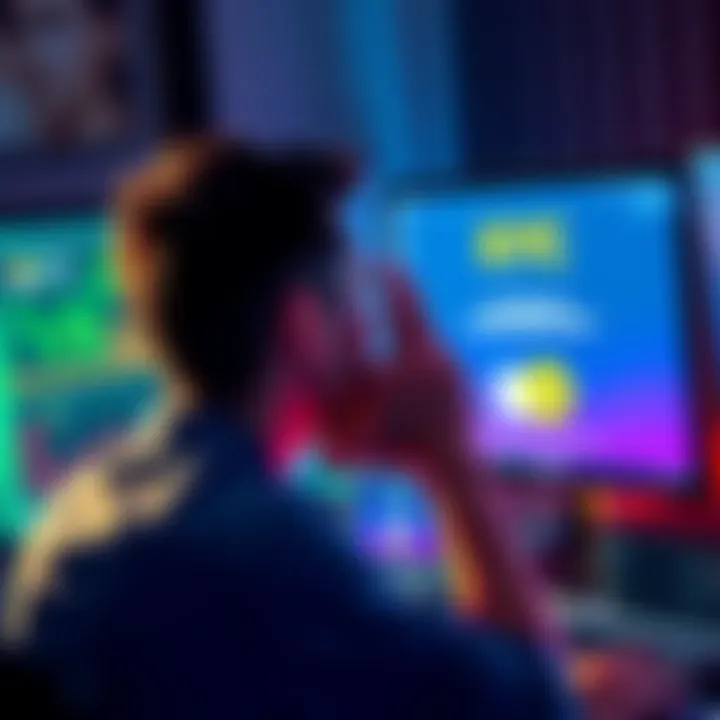 A person looks stressed while staring at a computer screen showing a KYC verification message.