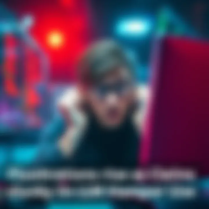 User Frustration with LLM Performance A frustrated user staring at a computer screen showcasing slow LLM response times