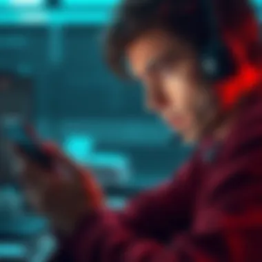 A person looking frustrated while using a smartphone, showing a withdrawal issue on the OKX app, and a help desk background representing poor customer support.