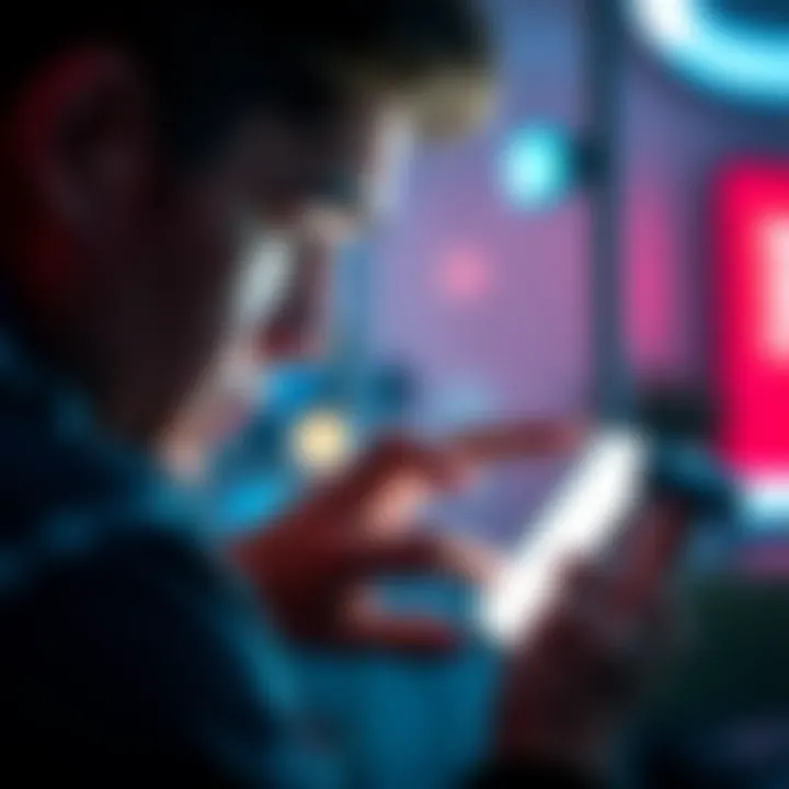 A person showing frustration while staring at a smartphone with a blank screen, indicating issues with ads not loading.