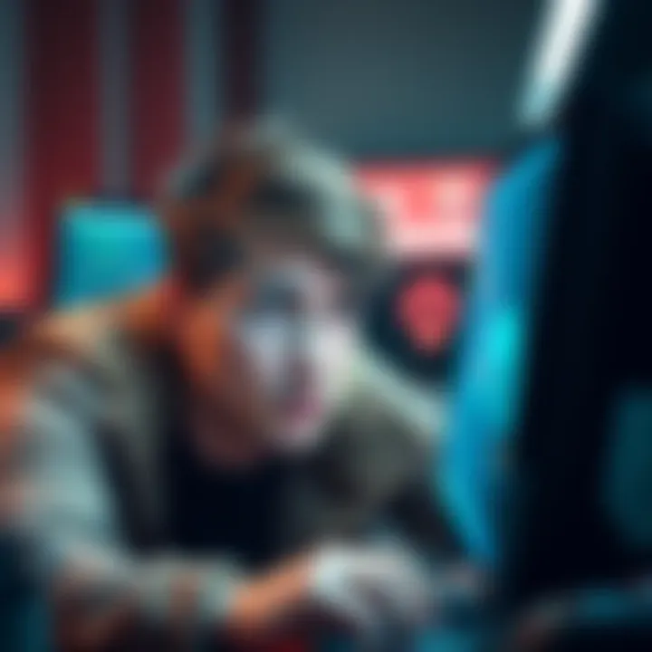 A distressed individual looking at their computer screen with a crypto wallet open, representing frustration with delayed transactions on Revolut