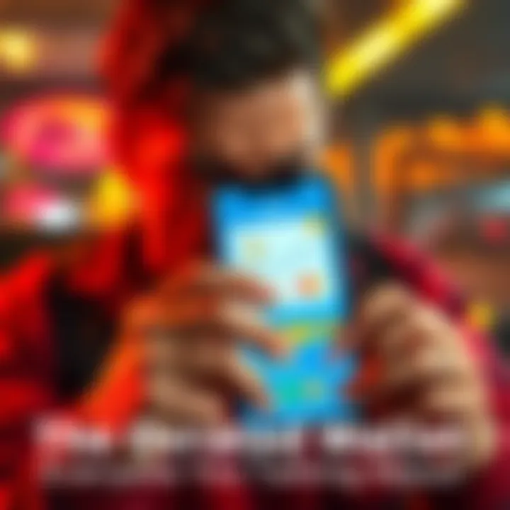 Frustrated user with wallet app Person showing frustration with a smartphone displaying a wallet application.