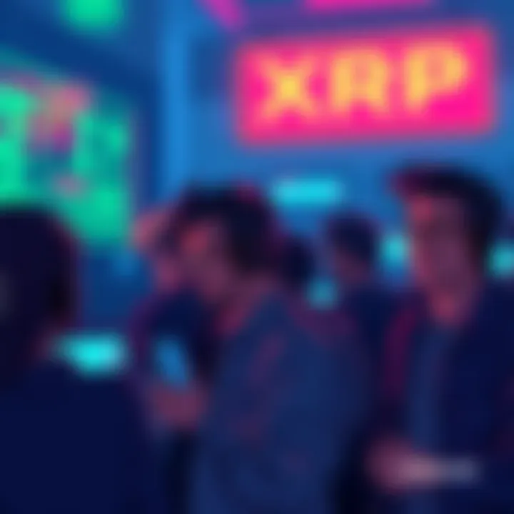 A group of people looking at screens with error messages while trying to purchase XRP coins on Kraken