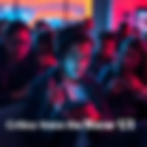 Group of people showing frustration while using mobile and PC devices with the new user interface design.