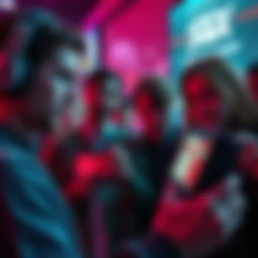 Group of people looking at their Stax device with disappointment, showing error messages on the screen