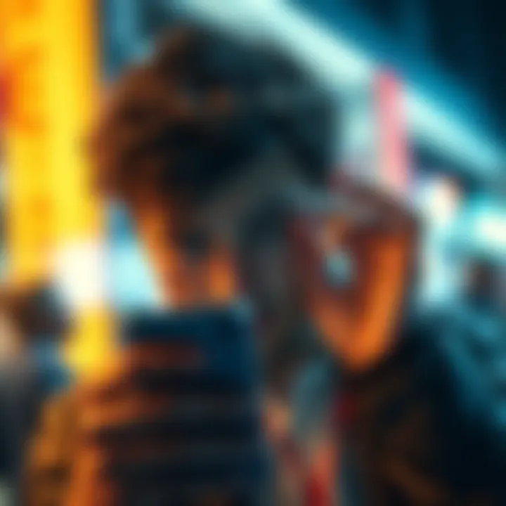 A person looking at their phone with a worried expression, representing concerns over a pending money transfer.