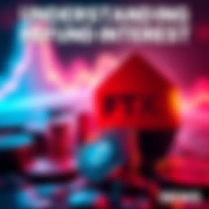 Understanding FTX Refund Interest Visual representation of financial growth with FTX logo and interest rates