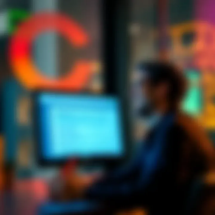 A person laughing at a computer screen displaying an email list mishap