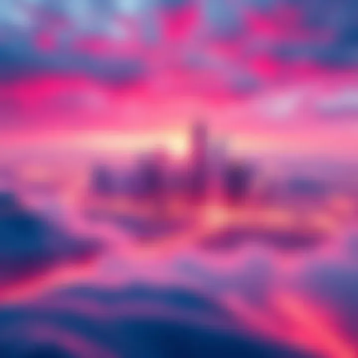 Envisioning the Future A futuristic city skyline illuminated by innovative technology, symbolizing transformative change