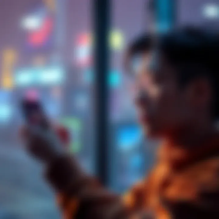 User checking event timer on Samsung Galaxy S21 with a confused expression