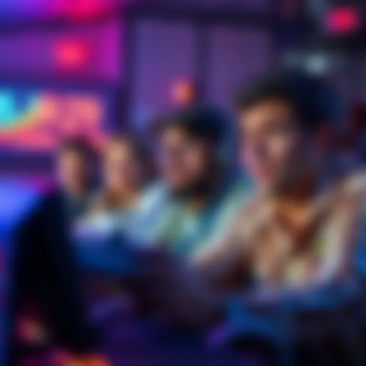 A group of people looking worried while playing a game, showing signs of frustration and disappointment, with a high loss rate statistic in the background.