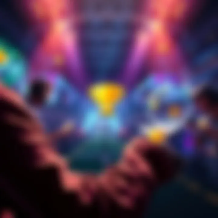 Gameplay Rewards A player receiving rewards in a video game, showcasing the excitement of reaching a milestone