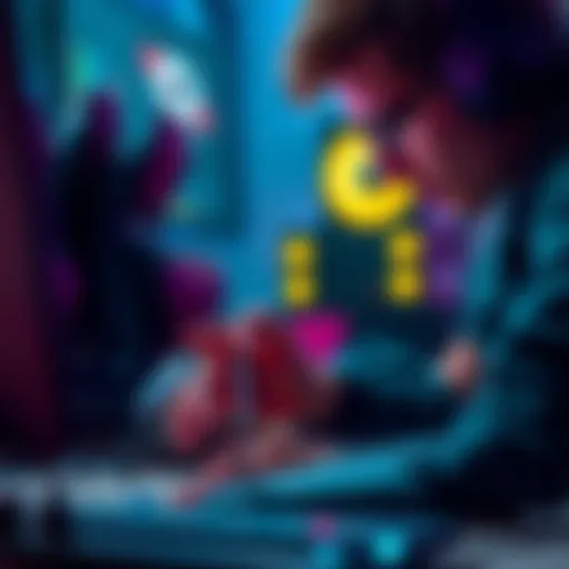 A gamer examining a sayodevice with keyboard issues, looking for authenticity signs on the product before buying.