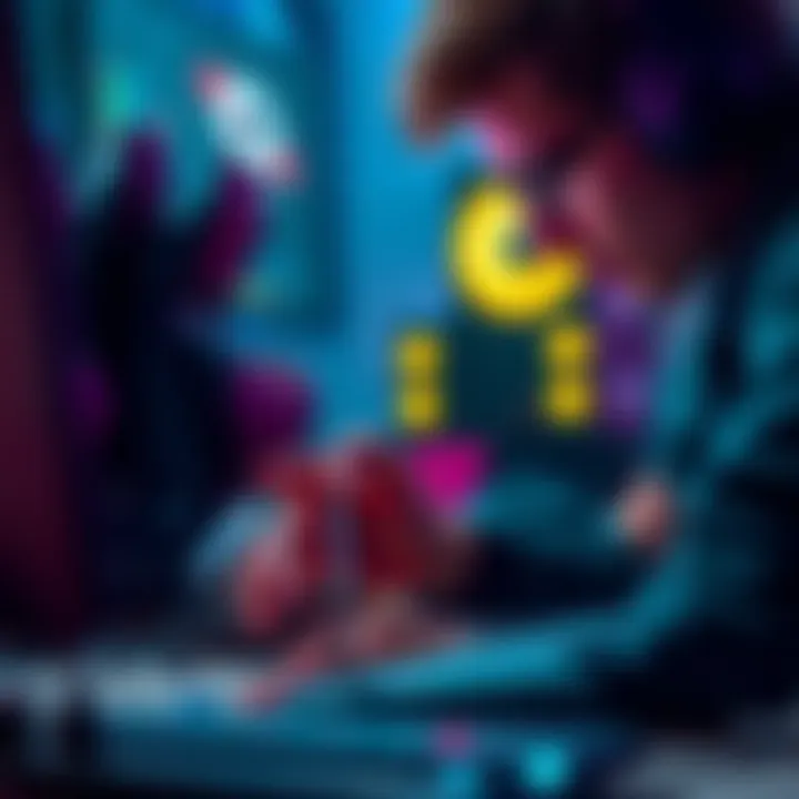 A gamer examining a sayodevice with keyboard issues, looking for authenticity signs on the product before buying.