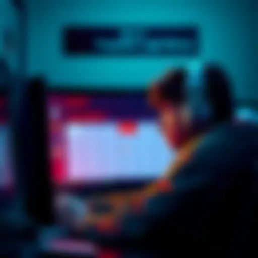 A gamer looking disappointed at their screen, realizing they forgot to log in for their daily reward, with a calendar showing the missed day in the background.