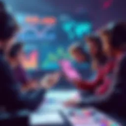 A group of gamers analyzing charts and strategies related to in-game currency in Atlas Earth