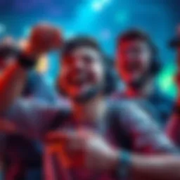 Gaming Joy After Grinding A player celebrating after completing a challenging level in a game, showing excitement and relief on their face.