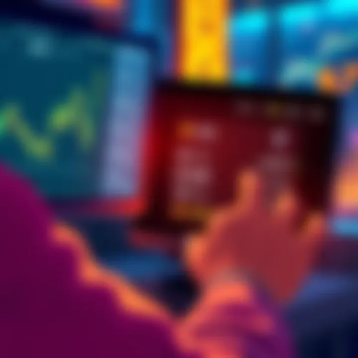 Illustration of a person using Metamask wallet with gas fee alerts on the screen while trading cryptocurrencies like USDC and ETH.