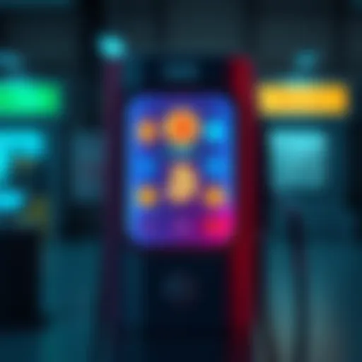 A gas pump displaying various cryptocurrency logos, symbolizing the connection between gas and crypto transactions.