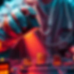 Gekko NewPac Chip Repair A technician holding a Gekko NewPac device with a fallen chip next to it, showing signs of potential overheating