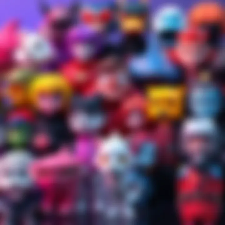A collection of colorful and unique Gen1 collectible avatars displayed together