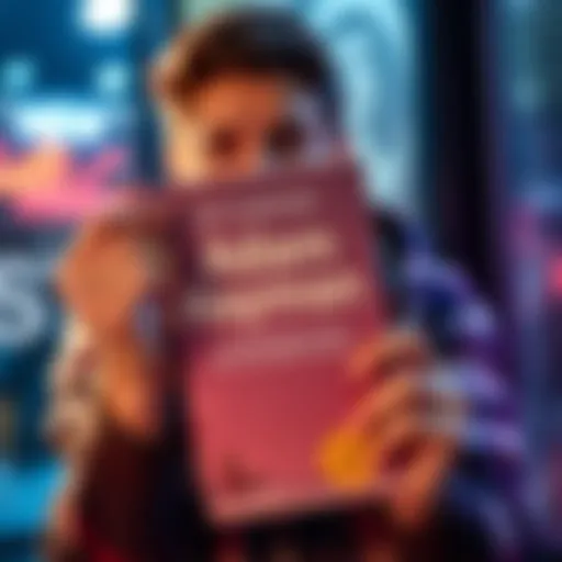 A person excitedly holding the Adam Nayman book with a surprised expression