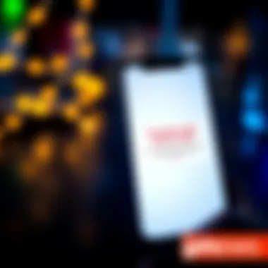 A mobile phone showing a pop-up message claiming the user has won a gift, with a browser redirecting for email confirmation