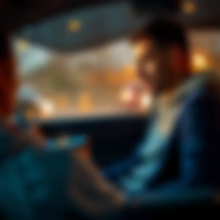 A gig driver looking at earnings on a smartphone while sitting in a car
