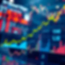 Global markets increase Stock market graph showing upward trend after Trump Iran deal announcement