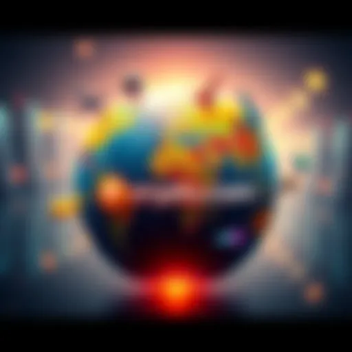 A globe with travel icons and Crypto.com branding, symbolizing global travel rewards