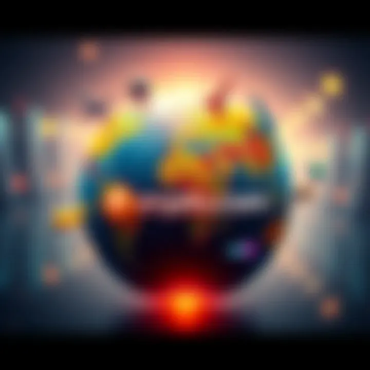 A globe with travel icons and Crypto.com branding, symbolizing global travel rewards