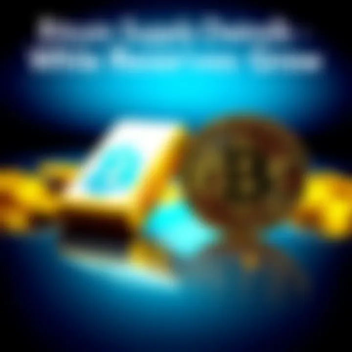 Gold and Bitcoin Comparison A visual representation showing a gold bar and a Bitcoin coin side by side, highlighting the difference in supply.