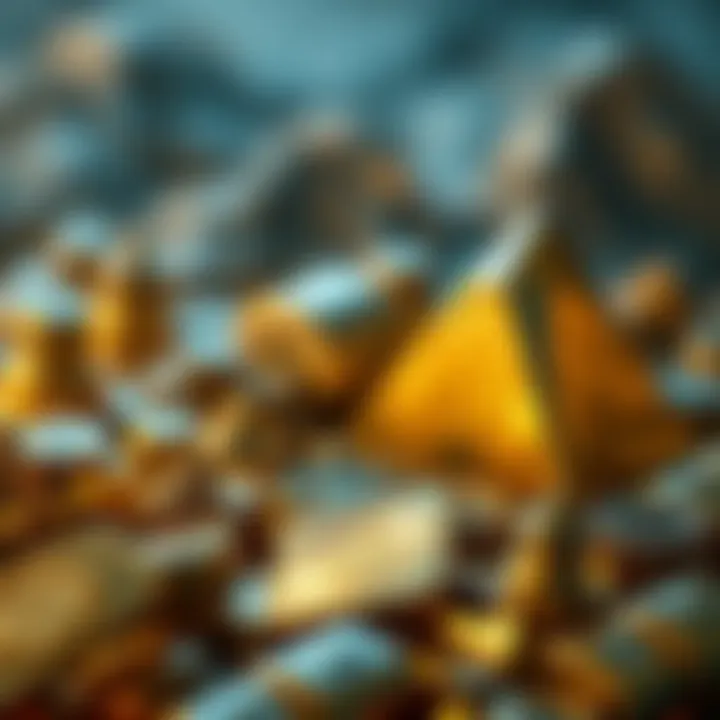 A visual representation comparing growth trends of Gold and Bitcoin since 2021, depicting their market influences and demand factors.