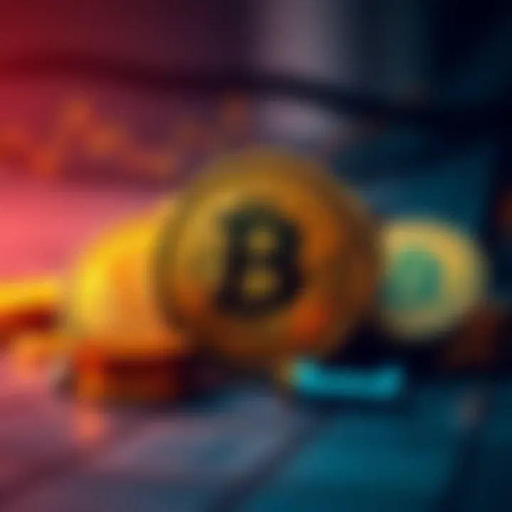 Goldman Lampe Private Bank logo with Bitcoin symbols, showcasing a financial investment theme.