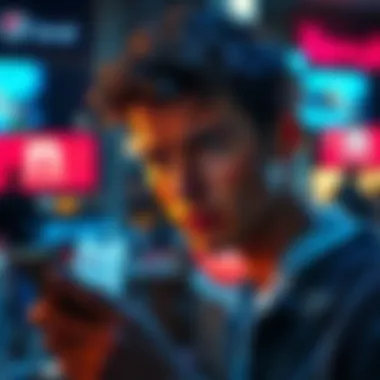 A frustrated person looking at their phone with a Revolut virtual card rejected message from Google age verification.