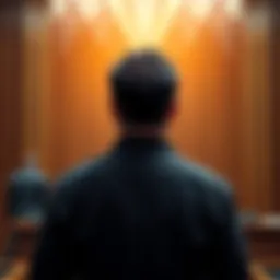 A Google engineer stands before a courtroom, facing charges of insider trading related to Polymarket.