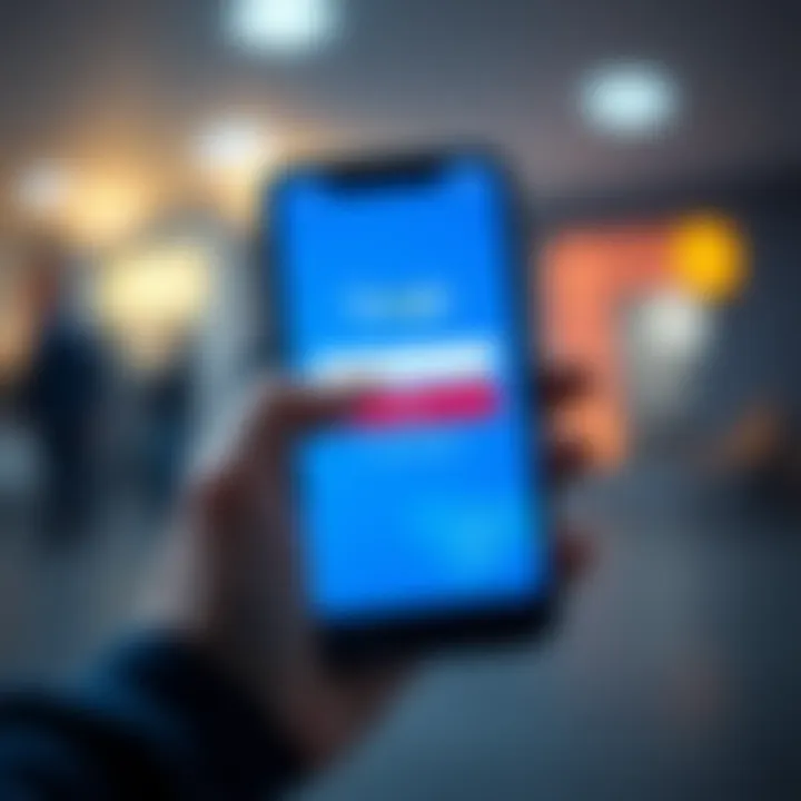 A frustrated person trying to log into the Summ app using Google, stuck on a login screen with their phone in hand.