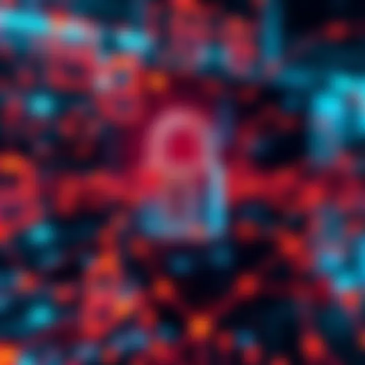 Google Quantum AI and Blockchain Security Graphic showing a visual representation of quantum technology enhancing blockchain security with digital locks and connections