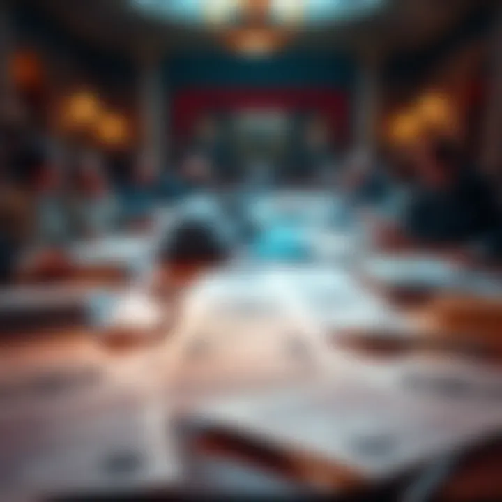 Papers with government seals spread on a table, raising concerns among people