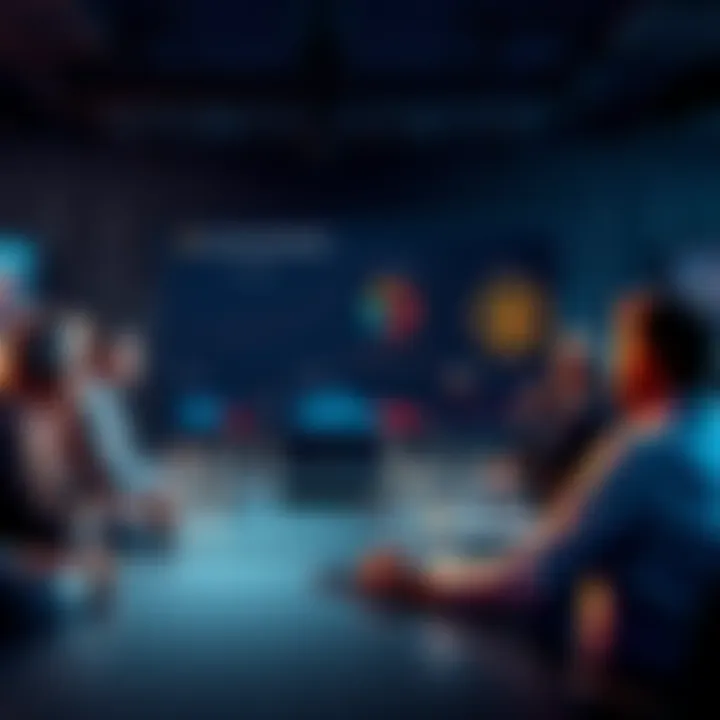 Governments Discussing Monero Officials in a meeting discussing concerns about Monero with charts and graphs on a screen