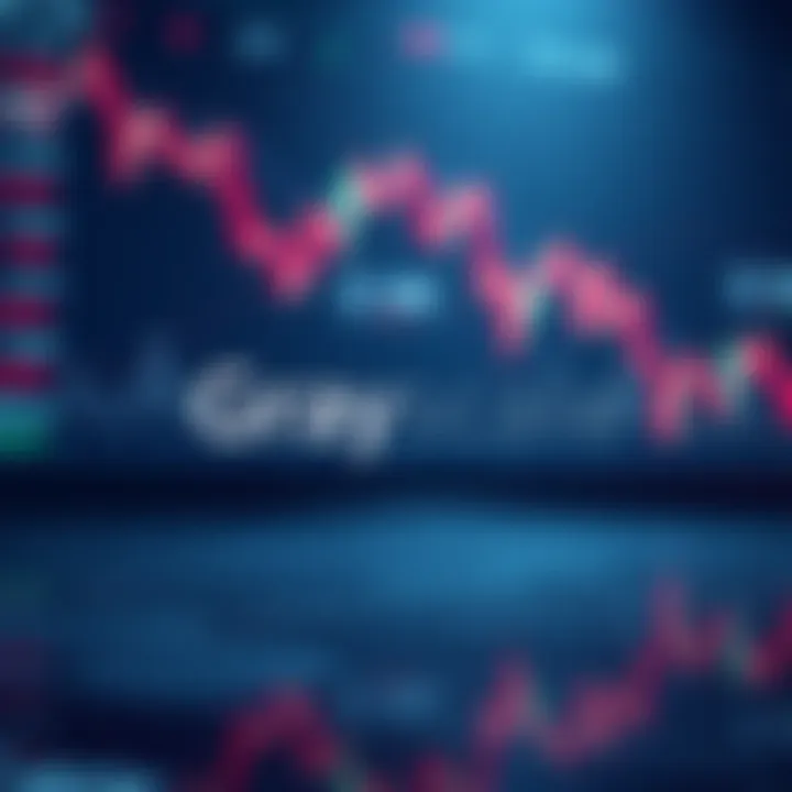 Grayscale Withdraws HBAR ETF Application Grayscale logo with a background showing a downward trend in cryptocurrency markets
