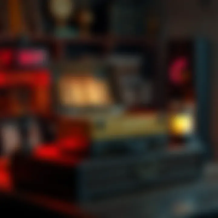 A rare grifter box displayed on a table, intriguing collectors and enthusiasts.