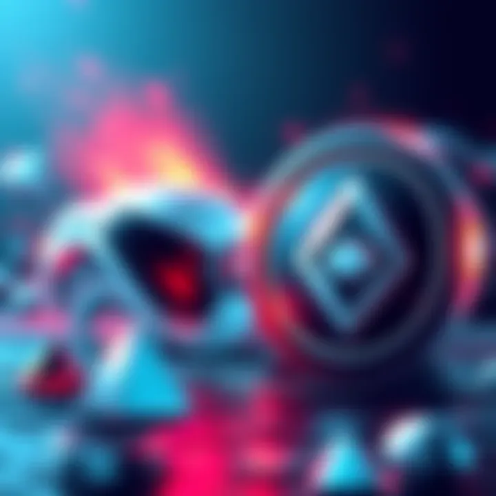 A Comparative Insight into Grin and Monero A conceptual illustration depicting the contrasting features of Grin and Monero, highlighting privacy and scalability aspects.