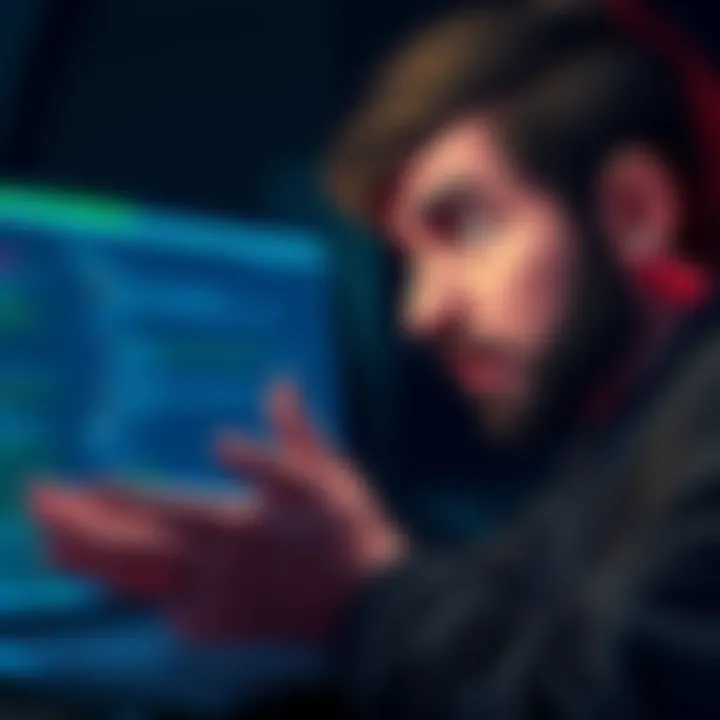A person looking worried while reading comments about Grok's decentralization on a forum