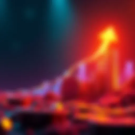 Growing Pi Coin Market Cap Graph showing the rising market cap of Pi Coin with arrows indicating upward trend