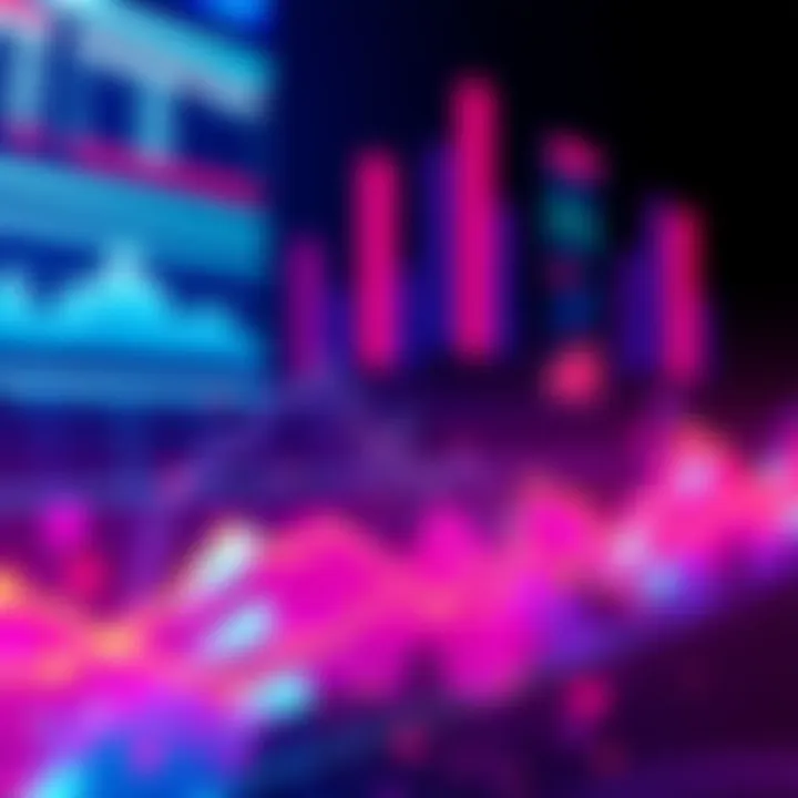 A graphic showing the increase in Polygon users alongside a downward trend in prices, representing user adoption in the crypto market.